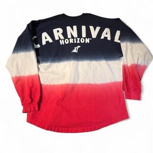 Carnival Horizon Men's Long Sleeve Tee - Red, White, and Blue
